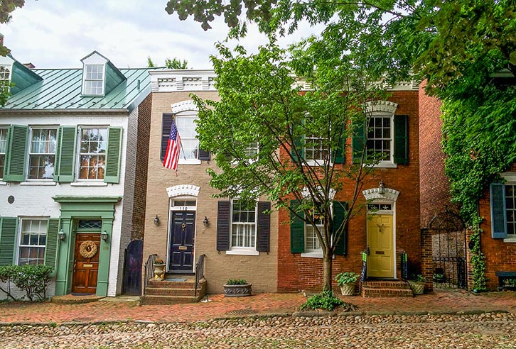 Wunderschöne King Street in Alexandria, Virginia