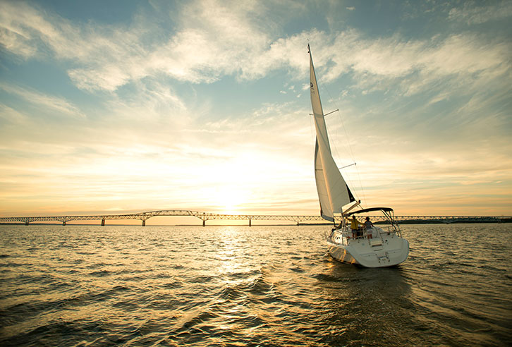 Segelboot in der Chesapeake Bay