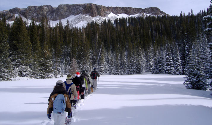 Schneeschuhwandern bei Ft. Collins