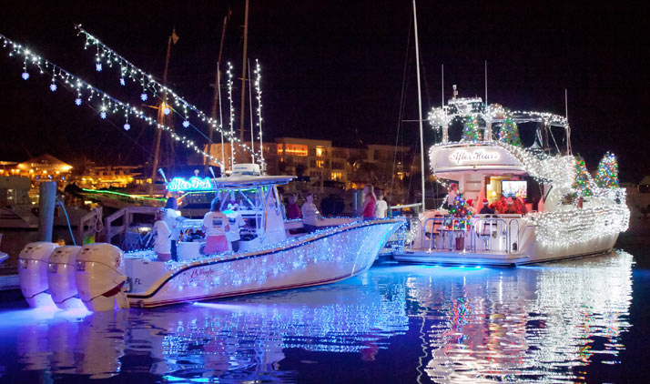 Lighted Boat Parade in Key West