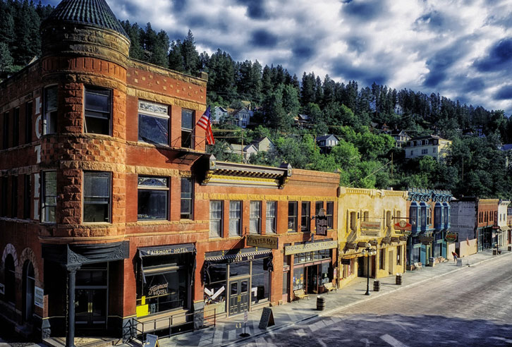 Hübsche Westernstadt Deadwood, South Dakota