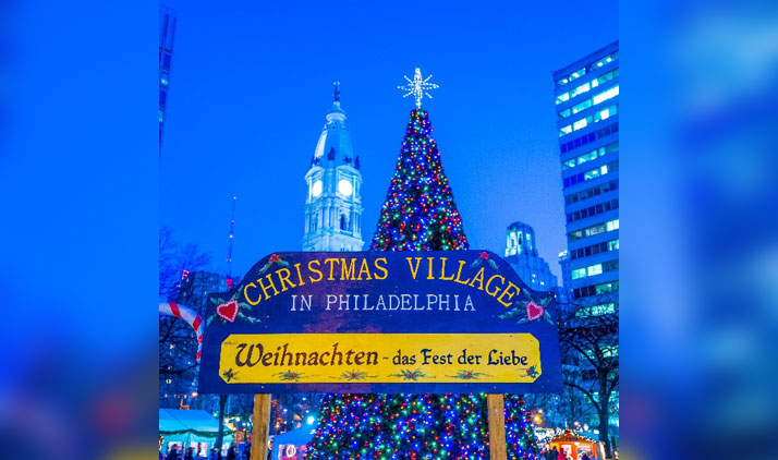 Weihnachtsmarkt in Philadelphia nach deutschem Vorbild