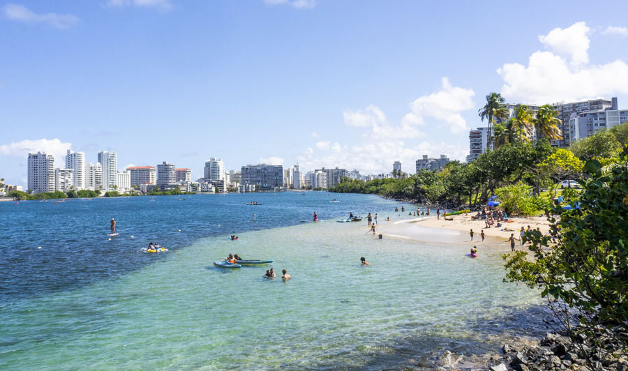 Stadtstrand von San Juan